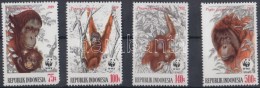 ** 1989 WWF Borneói Orángután Sor Mi 1291-1294 + 4 CM + 4 FDC-n - Otros & Sin Clasificación