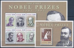 ** 2002 Nobel-díjasok Kisívsor + 3 Blokk Mi 7357-7368 + 728-730 - Other & Unclassified