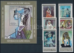 ** 1981 Picasso Születésének 100. évfordulója Sor Mi 602-607 + Blokk 201 A - Altri & Non Classificati