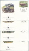 1988 WWF: Erdei Elefánt Sor 4 Db FDC-n Mi 1009-1012 - Altri & Non Classificati