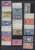 ** 1971 Forgalmi Felülnyomott Sor, Közte ívszéli Bélyegek Mi 25-38 - Other & Unclassified