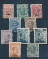 * 1912 Forgalmi 10 érték Karki Felülnyomással Mi 3-12 IV - Andere & Zonder Classificatie