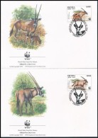 1996 WWF: Bejza Sor Mi 87-90 4 Db FDC-n - Autres & Non Classés