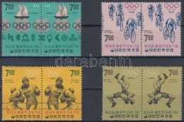 ** 1968 Mexikói Olimpia Sor Párokban / Mi 628-635 Pairs - Autres & Non Classés