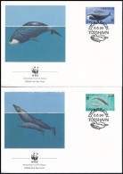 1990 WWF: Bálna Sor Mi 203-206 4 Db FDC-n - Andere & Zonder Classificatie