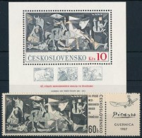 ** 1966-1981 Picasso Mi 1637 Szelvényes Bélyeg + Blokk Mi 46 - Altri & Non Classificati