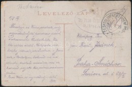 1919 Képeslap Csehszlovák Tábori Postán Küldve, Alakulatbélyegzéssel - Altri & Non Classificati
