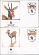 1993 WWF: Vöröshomlokú Gazella Sor Mi 1298-1301 4 Db FDC-n - Other & Unclassified