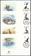 1988 WWF Pelikán Sor Mi 637-640 4 Db Fdc-n - Altri & Non Classificati