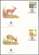 1988 WWF Antilop Sor Mi 431-434  4 Db FDC-n - Sonstige & Ohne Zuordnung