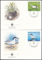 1989 WWF: Rózsás Csér Sor Mi 476-479  4 Db FDC-n - Otros & Sin Clasificación