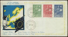 1953 Európai Ifjúsági Iroda Mi 976-978 FDC - Andere & Zonder Classificatie