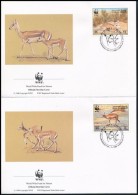 1993 WWF: Golyvás Gazella Sor Mi 511-514 4 Db FDC-n - Altri & Non Classificati