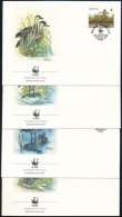 1988 Vadkacsák Sor Mi 672-675 4 FDC-n - Altri & Non Classificati