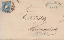 1859 Mi 15 II Bérmentesített Levél 'PRAG B. H.'- Herrmanstadt - Otros & Sin Clasificación