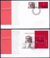 2003 100 éves A LegfelsÅ‘ Bíróság Sor Mi 2257-2258 + Blokk Mi 49 2 Db FDC-n - Andere & Zonder Classificatie