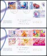 2003 ÜdvözlÅ‘bélyeg Szelvényes Sor Mi 2190-2199 2 Db FDC-n - Andere & Zonder Classificatie