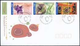 2002 ÜdvözlÅ‘bélyeg Szelvényes Sor Mi 2156-2158 FDC-n - Altri & Non Classificati