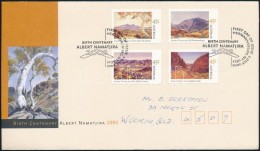 2002 Albert Namatrija Születésnapja öntapadós Sor Mi 2146-2149 FDC-n - Altri & Non Classificati