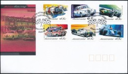 2002 Autósport öntapadós Sor Mi 2119-2124 FDC-n - Andere & Zonder Classificatie