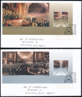 2001 Parlament Blokksor Mi 39-40 2 Db FDC-n - Altri & Non Classificati