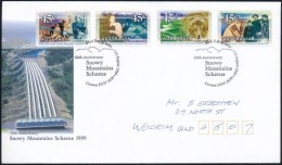 1999 Víztároló öntapadós Sor Mi 1840-1843 FDC-n - Autres & Non Classés