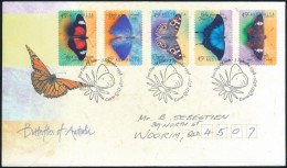 1998 Pillangó öntapadós Sor Mi  1764-1768 FDC-n - Autres & Non Classés