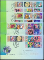 1998 Ausztrál Rock And Roll Története Sor Mi 1720-1731 4 Db FDC-n - Altri & Non Classificati