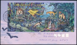 1997 Éjszakai állatok Blokk Mi 25 FDC-n - Altri & Non Classificati