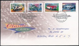 1997 Klasszikus Autók öntapadós Sor Mi 1622-1625 FDC-n - Autres & Non Classés