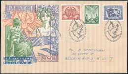 1995 Világháború Sor Mi 1494-1496 FDC-n - Otros & Sin Clasificación