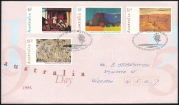 1995 Festmény Sor Mi 1451-1454 FDC-n - Altri & Non Classificati