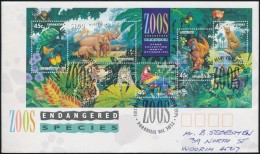 1994 Állatkert Blokk Mi 17 FDC-n - Otros & Sin Clasificación