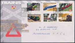 1993 Vonat öntapadós Sor Mi 1354-1359 FDC-n - Andere & Zonder Classificatie