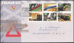 1993 Vonat Hatostömb Mi 1348-1353 FDC-n - Andere & Zonder Classificatie