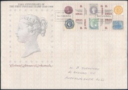 1990 150 éves A Bélyeg Hatostömb Mi 1203-1208 + Blokk Mi 10 2 Db FDC-n - Otros & Sin Clasificación