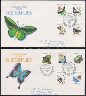 1983 Pillangó Sor Mi 839-848 3 Db FDC-n - Altri & Non Classificati