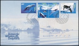 1995 Bálnák és Delfinek Sor Mi 102-105 FDC-n - Altri & Non Classificati