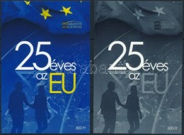 ** 2017 25 éves Az EU Karton Próbanyomat Emlékívpár Sorszám... - Otros & Sin Clasificación