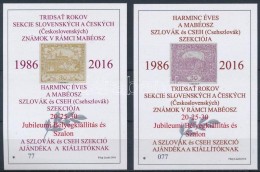 ** 2016 30 éves A MABÉOSZ Szlovák és Cseh Szekciója Emlékív... - Other & Unclassified