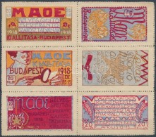 * 1918 MAOE Kiállítás Emlékív (16.000) (az ívszélek... - Altri & Non Classificati