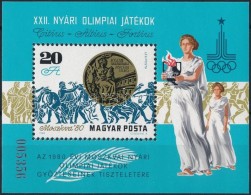 ** 1980 Moszkvai Olimpia érmesei Ajándék Blokk (18.000) / Mi Block 145, Present Of The Post - Altri & Non Classificati