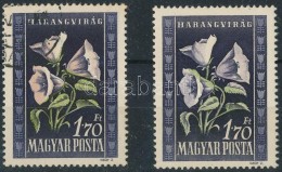 O 1950 Virág (I.) 1,70Ft Színeltérés + Támpéldány - Altri & Non Classificati