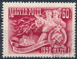 O 1950 Március 1 Piros FüggÅ‘leges Festékcsík A Bal Oldali Bélyegközben - Altri & Non Classificati