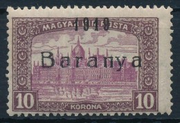 * Baranya I. 1919 Parlament 10K Antikva Számokkal, Bodor Vizsgálójellel (*22.000) - Other & Unclassified