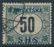 O SHS 1918 Zöldportó 50f Bodor Vizsgálójellel és Attest-el (180.000) - Altri & Non Classificati