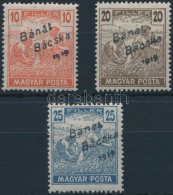 * Bánát-Bácska 1919 Magyar Posta 10f, 20f, 25f Garancia Nélkül (**32.000) - Andere & Zonder Classificatie