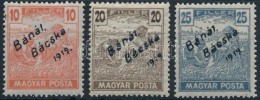 ** Bánát-Bácska 1919 Magyar Posta 10f, 20f, 25f Garancia Nélkül (**32.000) - Other & Unclassified