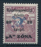 * Nyugat-Magyarország II. 1921 Arató 10f Garancia Nélkül (**20.000) - Otros & Sin Clasificación