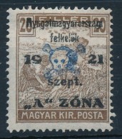* Nyugat-Magyarország II. 1921 Arató 20f Garancia Nélkül (**80.000) - Otros & Sin Clasificación